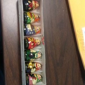 Matryoshka Ornaments painted wooden Russian